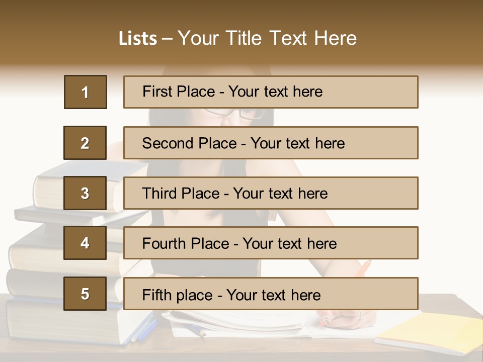 Looking Down Lot Exam PowerPoint Template