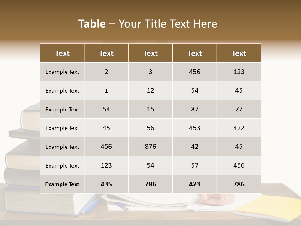 Looking Down Lot Exam PowerPoint Template