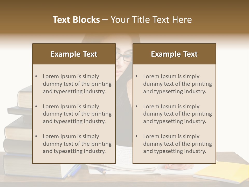 Looking Down Lot Exam PowerPoint Template