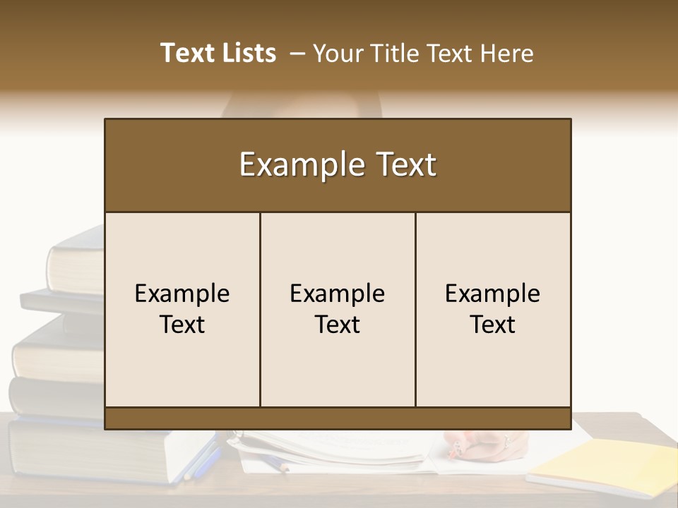 Looking Down Lot Exam PowerPoint Template