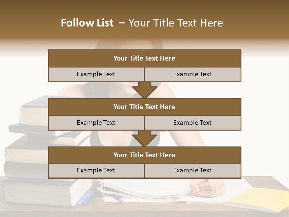 Looking Down Lot Exam PowerPoint Template