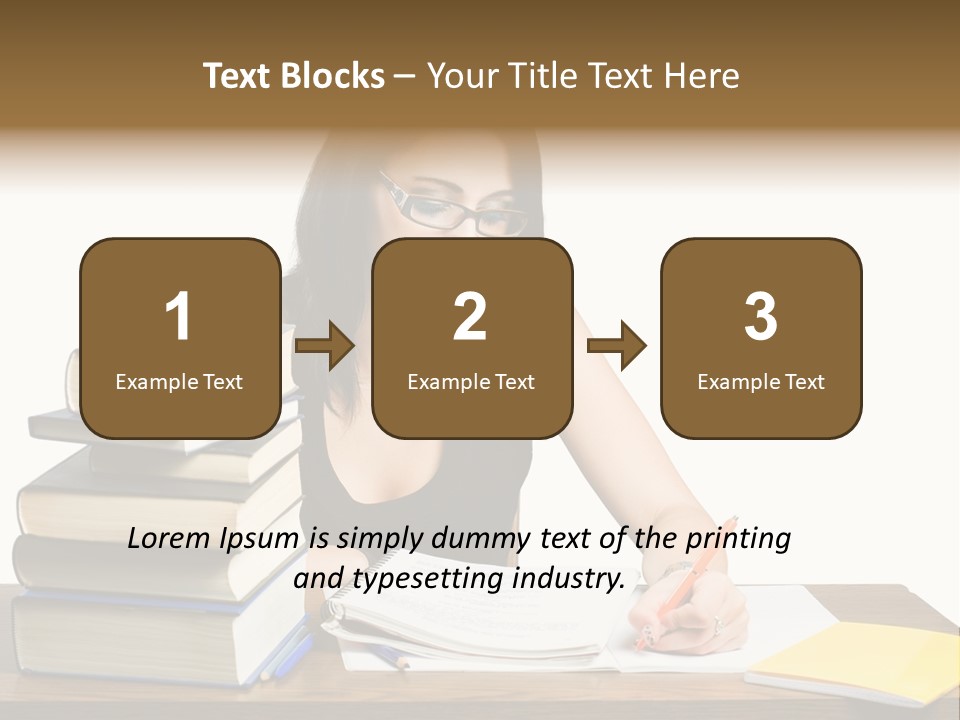 Looking Down Lot Exam PowerPoint Template