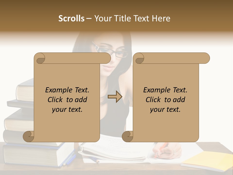 Looking Down Lot Exam PowerPoint Template