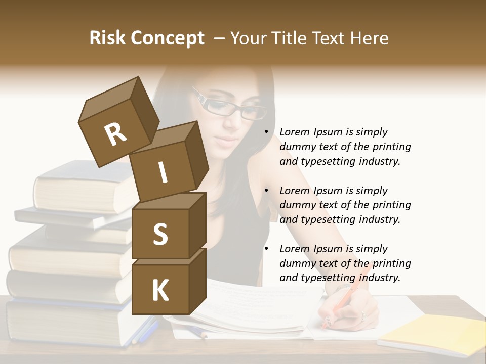 Looking Down Lot Exam PowerPoint Template
