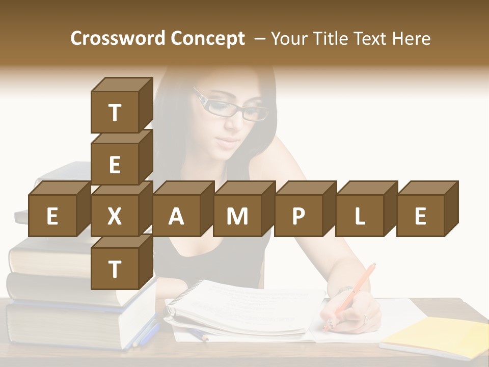 Looking Down Lot Exam PowerPoint Template