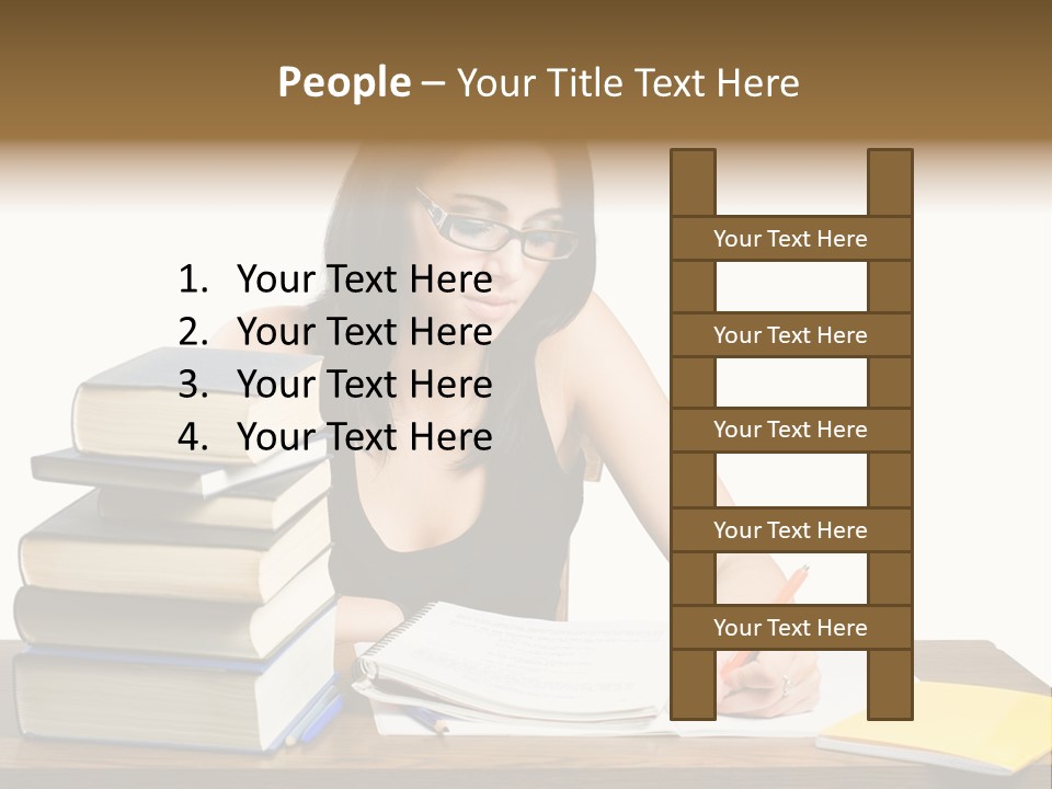 Looking Down Lot Exam PowerPoint Template