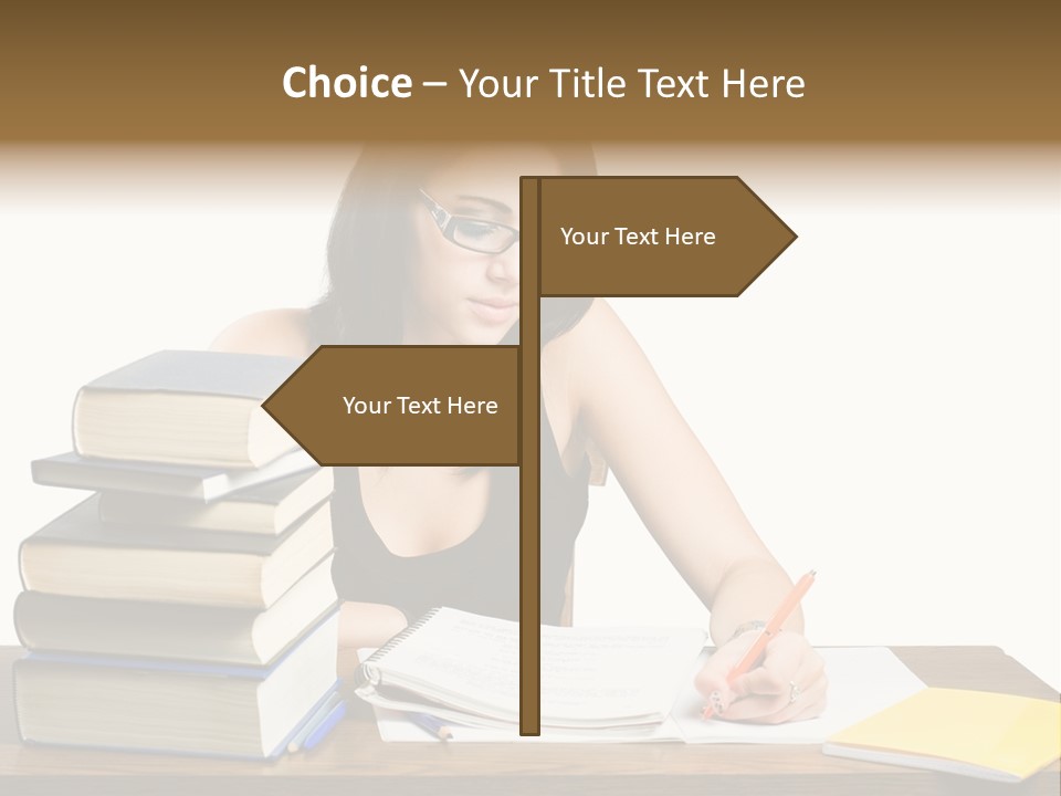 Looking Down Lot Exam PowerPoint Template