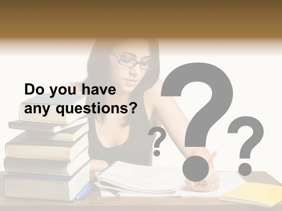 Looking Down Lot Exam PowerPoint Template