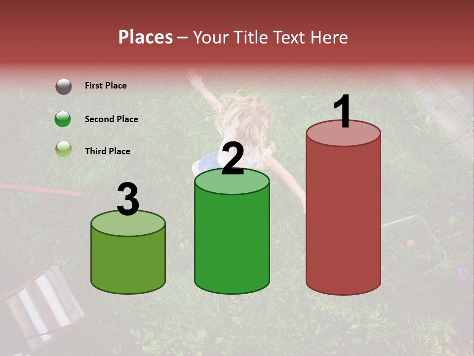 Happiness Background Blue PowerPoint Template