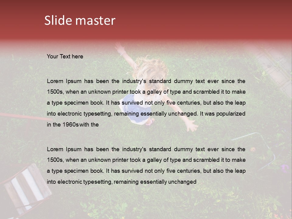 Happiness Background Blue PowerPoint Template