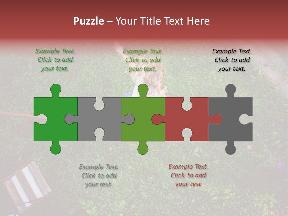 Happiness Background Blue PowerPoint Template