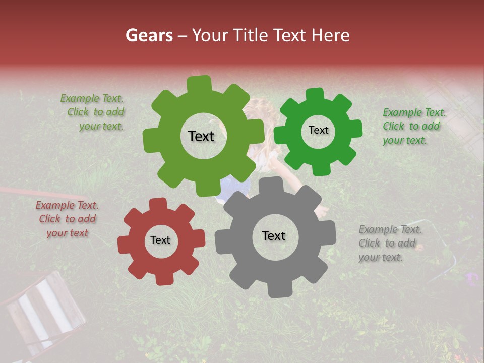 Happiness Background Blue PowerPoint Template