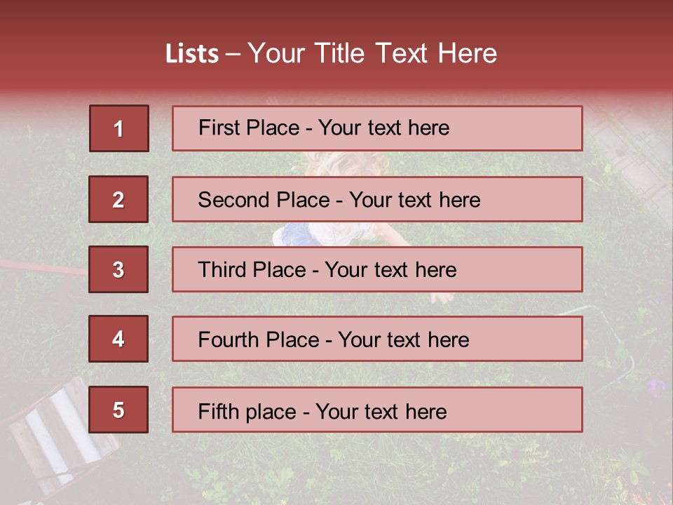 Happiness Background Blue PowerPoint Template