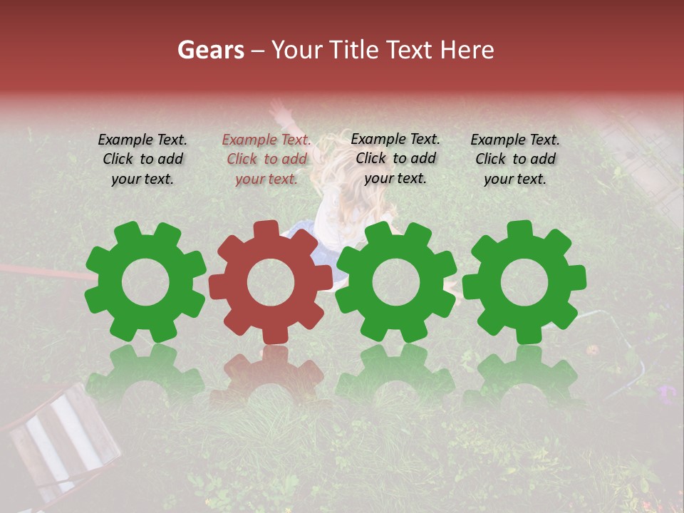 Happiness Background Blue PowerPoint Template