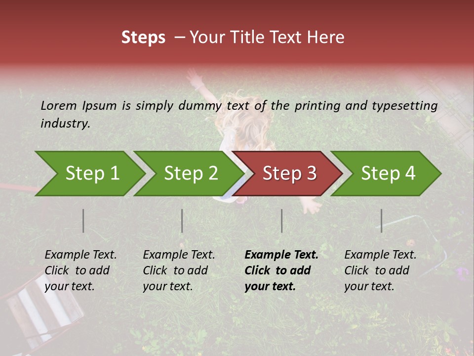 Happiness Background Blue PowerPoint Template