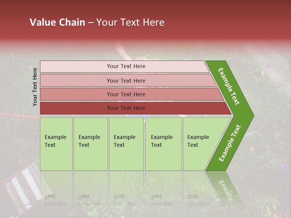 Happiness Background Blue PowerPoint Template