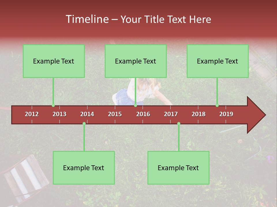 Happiness Background Blue PowerPoint Template