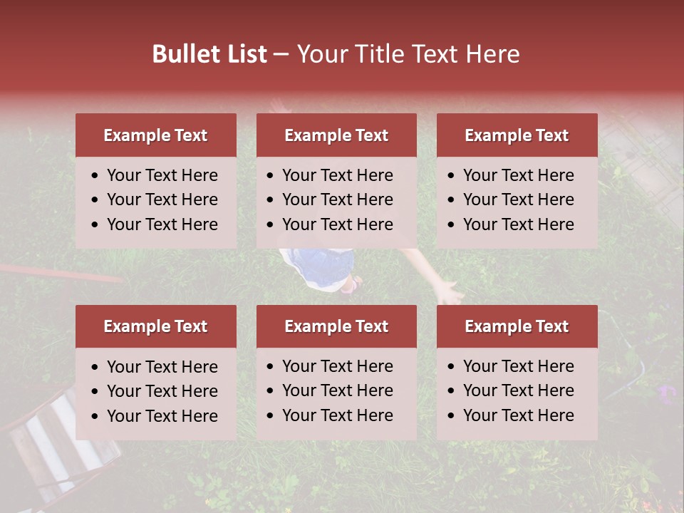 Happiness Background Blue PowerPoint Template