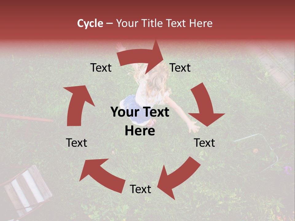 Happiness Background Blue PowerPoint Template