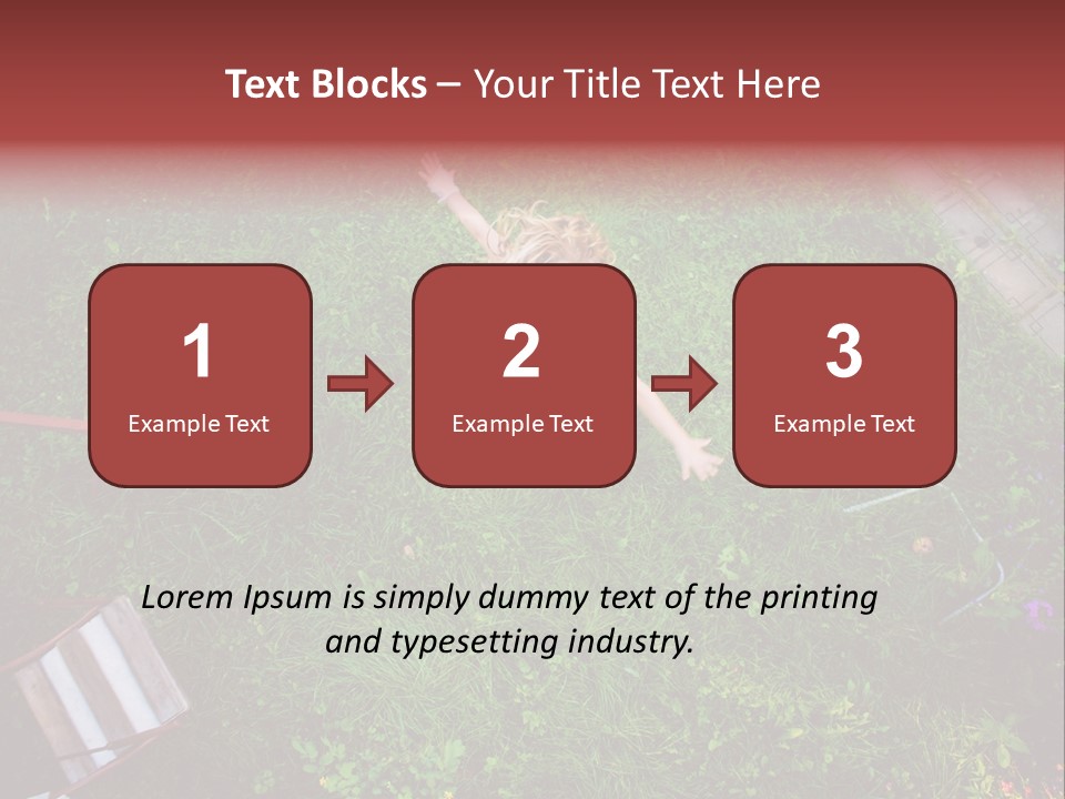 Happiness Background Blue PowerPoint Template