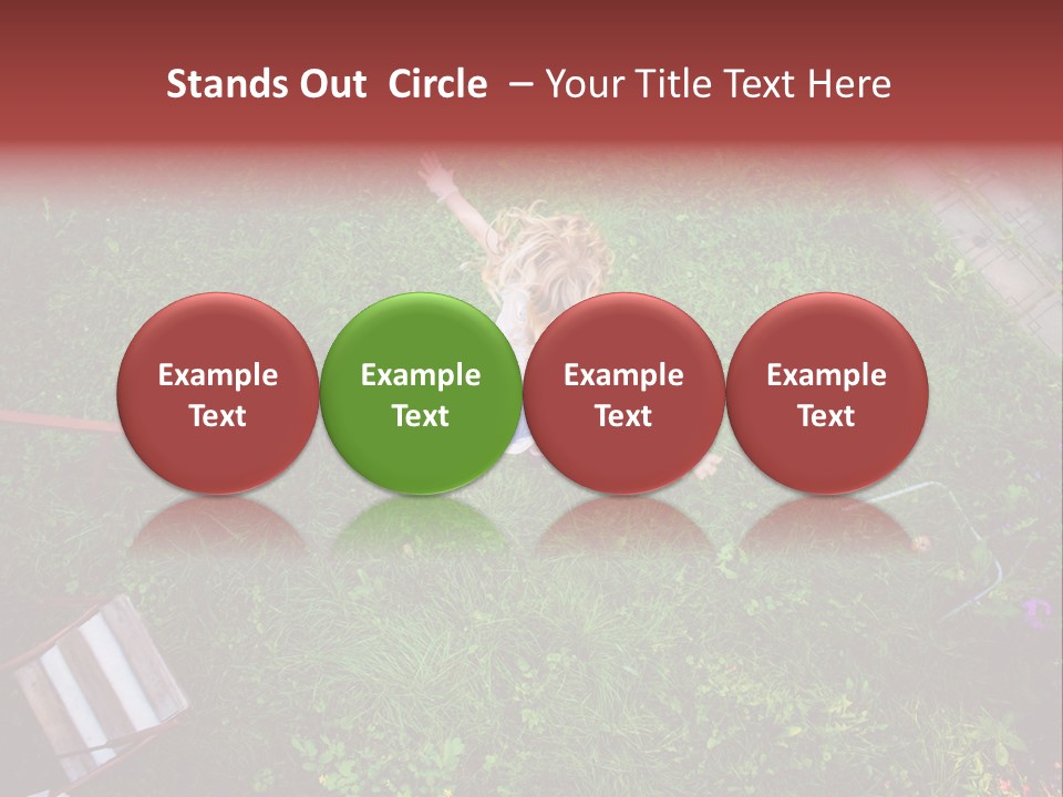 Happiness Background Blue PowerPoint Template