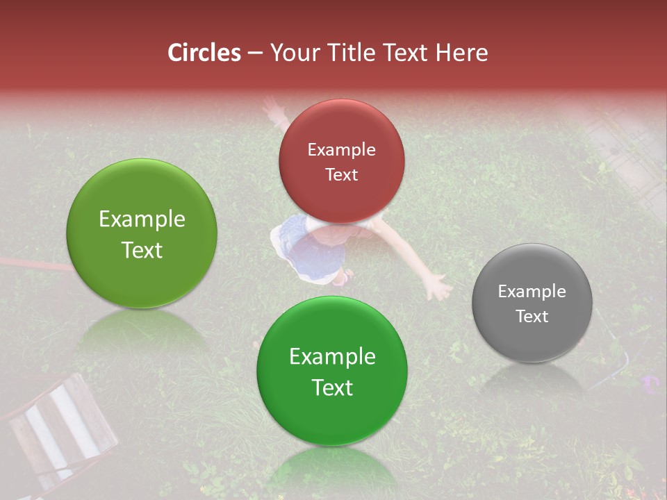 Happiness Background Blue PowerPoint Template