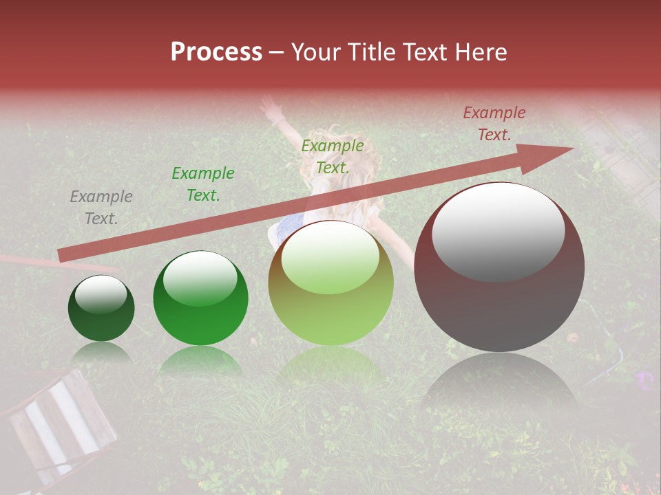 Happiness Background Blue PowerPoint Template