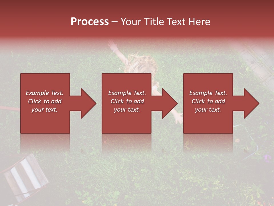 Happiness Background Blue PowerPoint Template