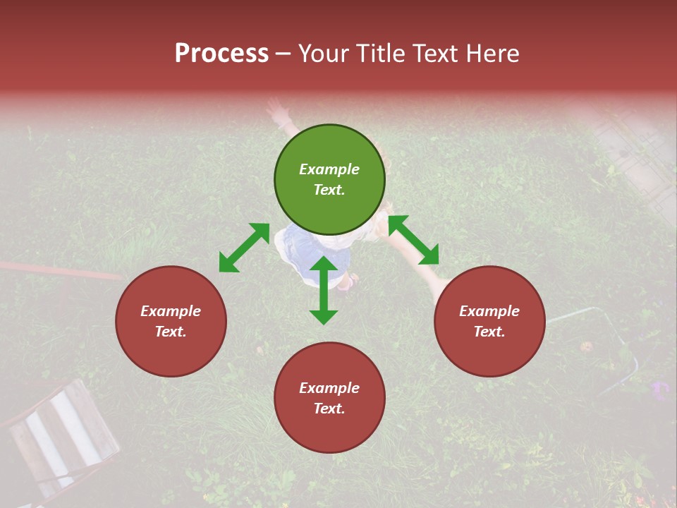 Happiness Background Blue PowerPoint Template