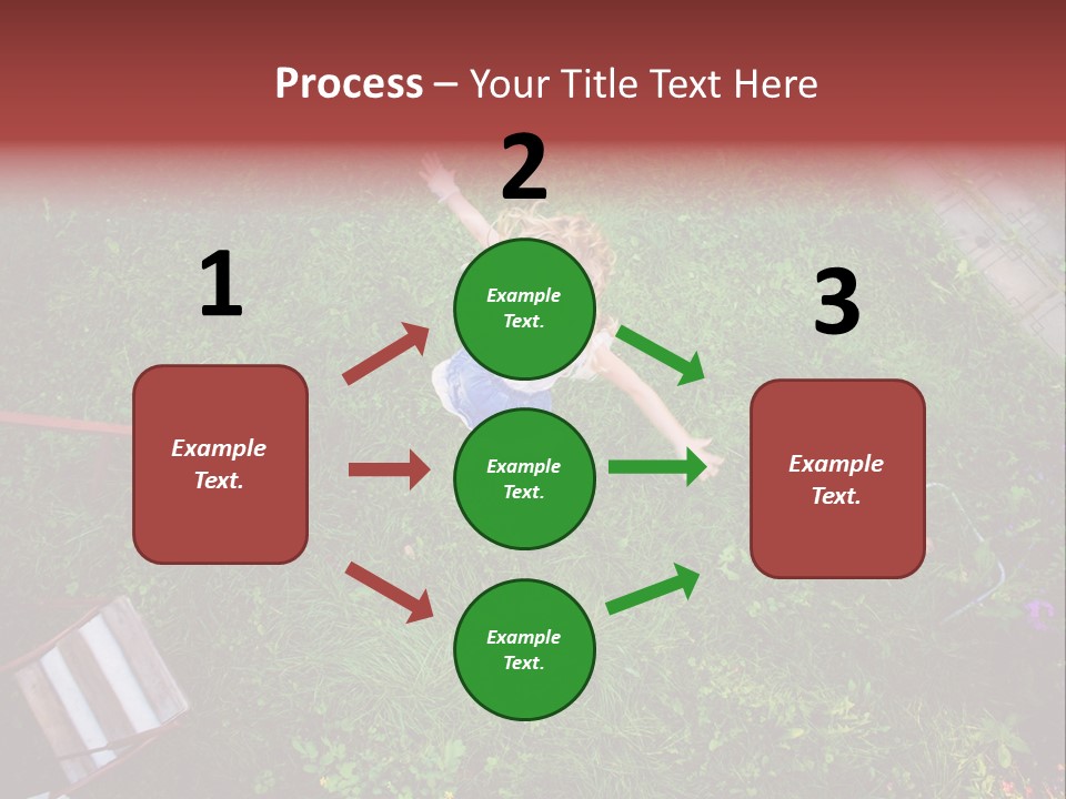 Happiness Background Blue PowerPoint Template