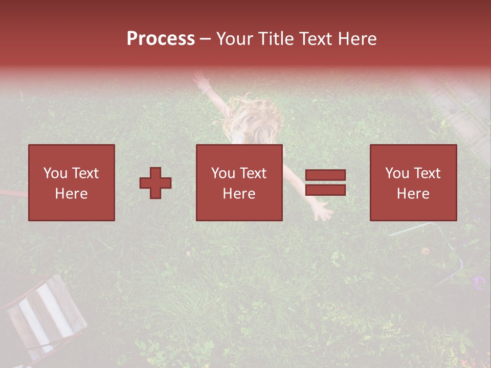 Happiness Background Blue PowerPoint Template