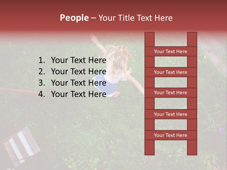 Happiness Background Blue PowerPoint Template