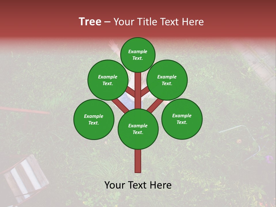 Happiness Background Blue PowerPoint Template