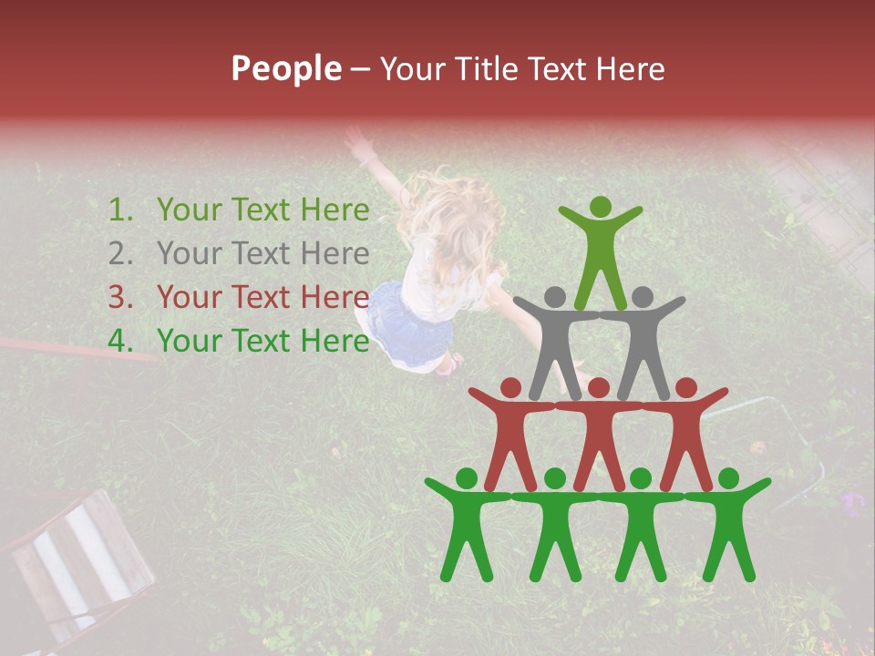 Happiness Background Blue PowerPoint Template