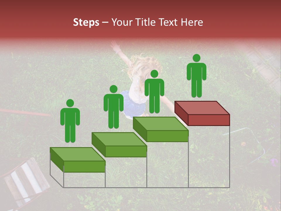 Happiness Background Blue PowerPoint Template