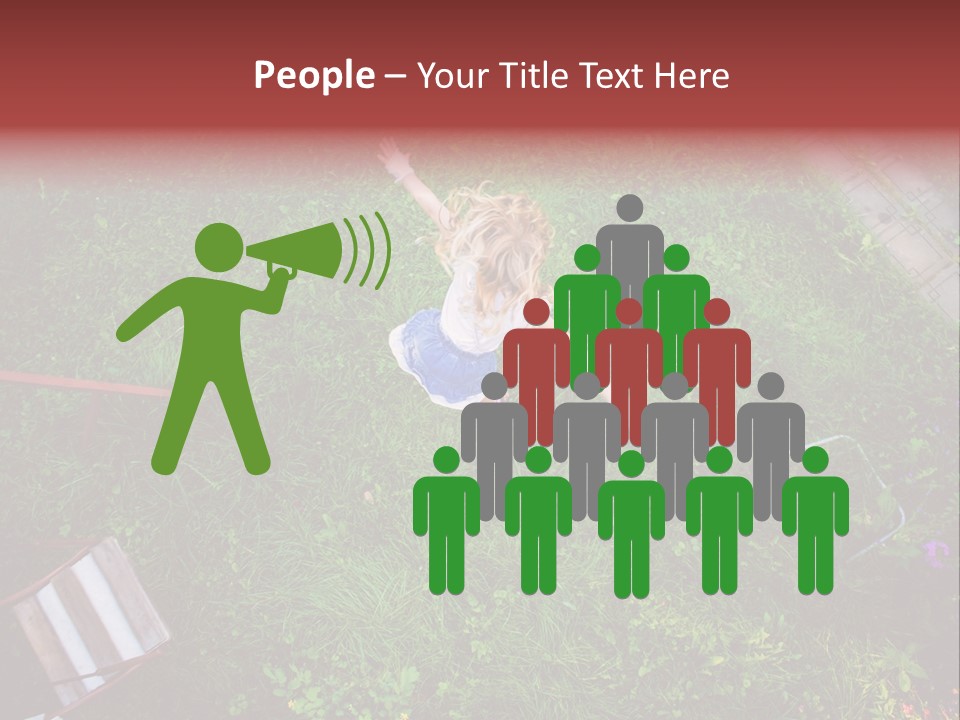 Happiness Background Blue PowerPoint Template