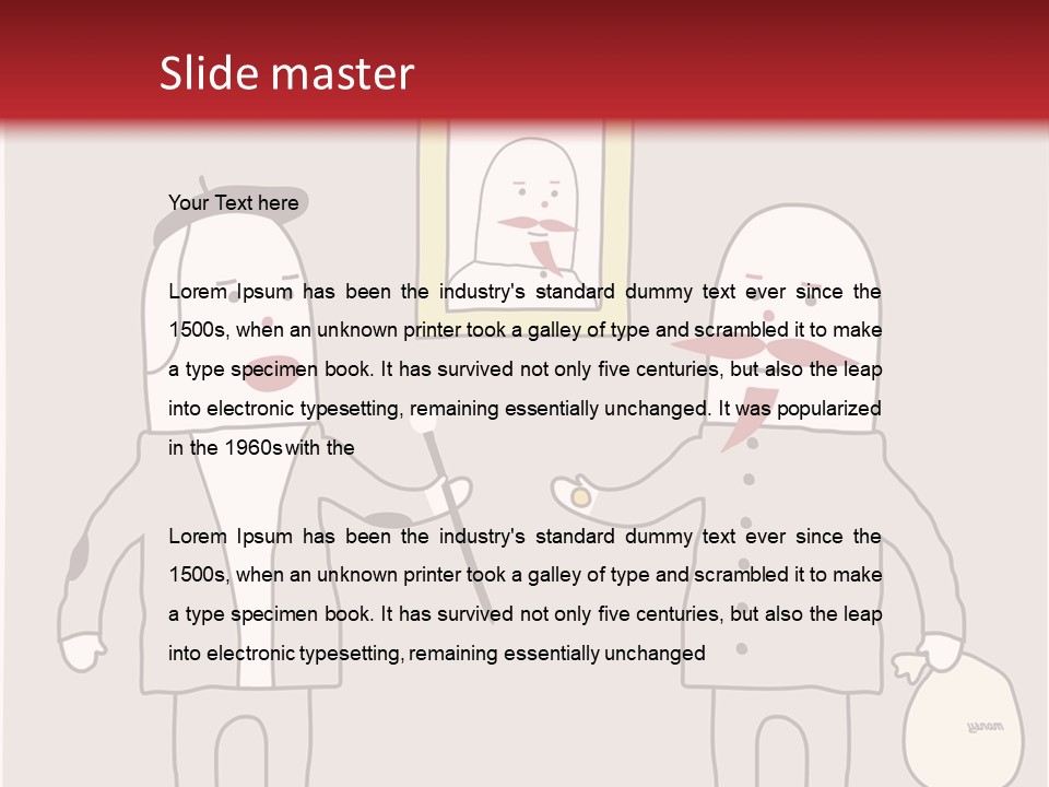 Cartoon Humor Character PowerPoint Template