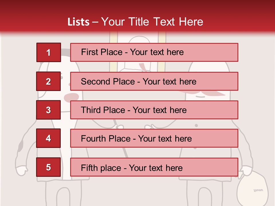Cartoon Humor Character PowerPoint Template