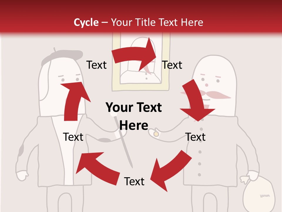 Cartoon Humor Character PowerPoint Template