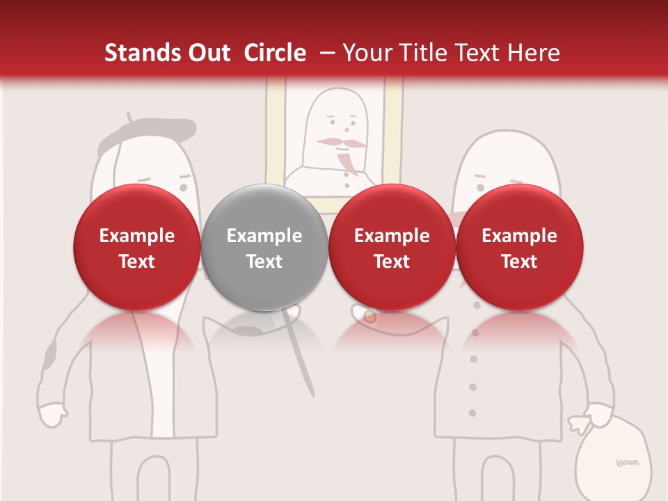 Cartoon Humor Character PowerPoint Template