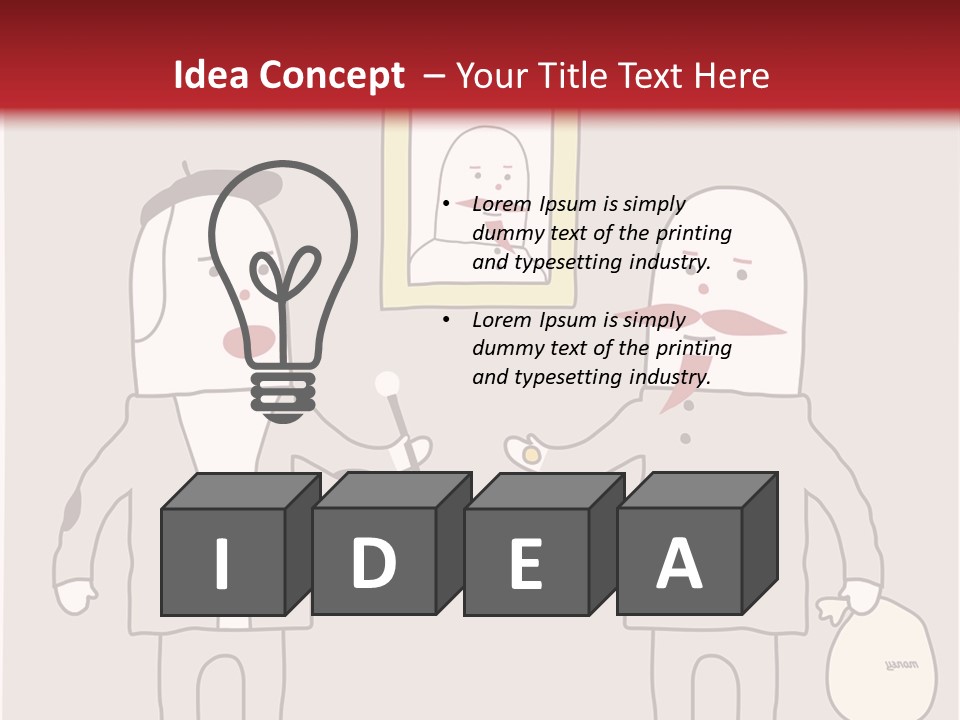 Cartoon Humor Character PowerPoint Template