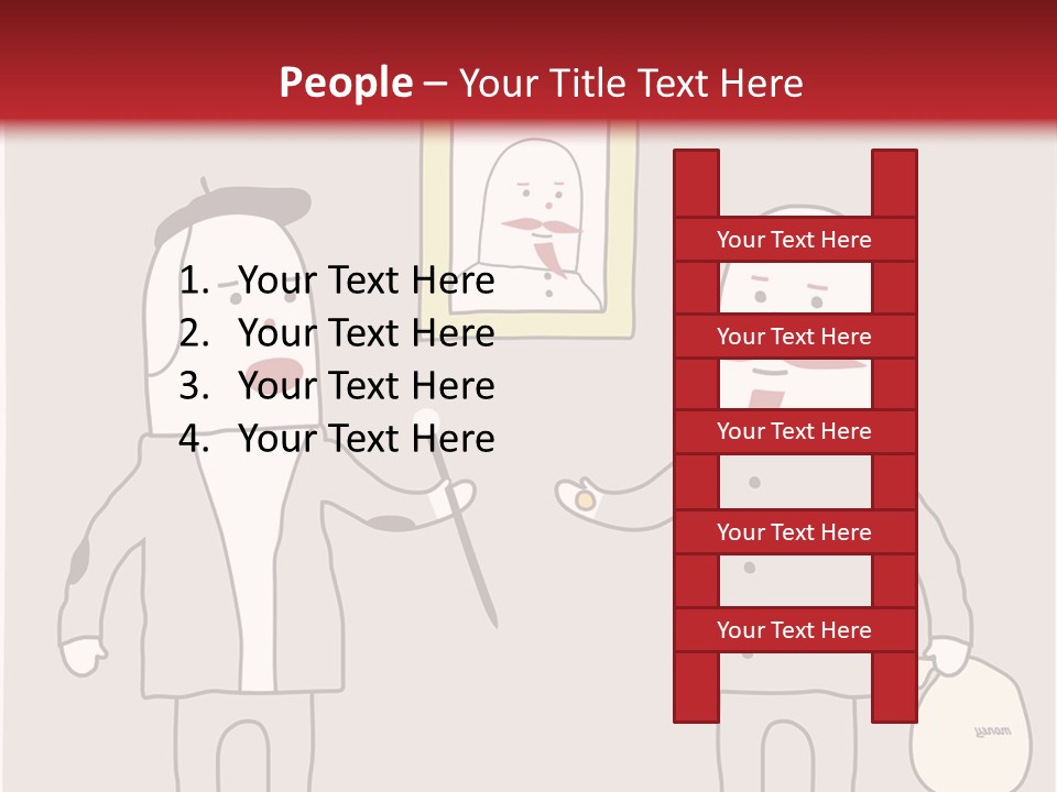 Cartoon Humor Character PowerPoint Template