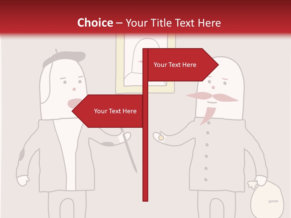 Cartoon Humor Character PowerPoint Template