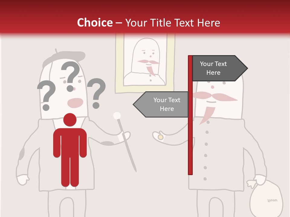 Cartoon Humor Character PowerPoint Template