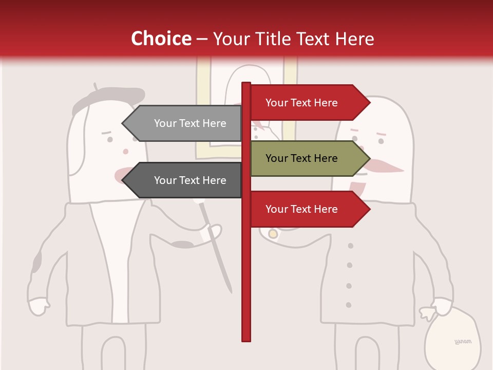 Cartoon Humor Character PowerPoint Template