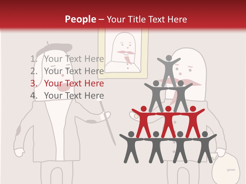 Cartoon Humor Character PowerPoint Template