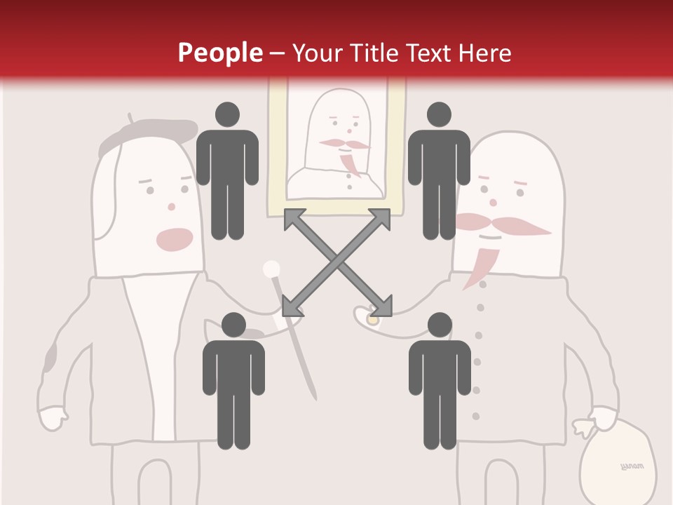 Cartoon Humor Character PowerPoint Template