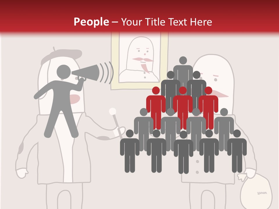 Cartoon Humor Character PowerPoint Template