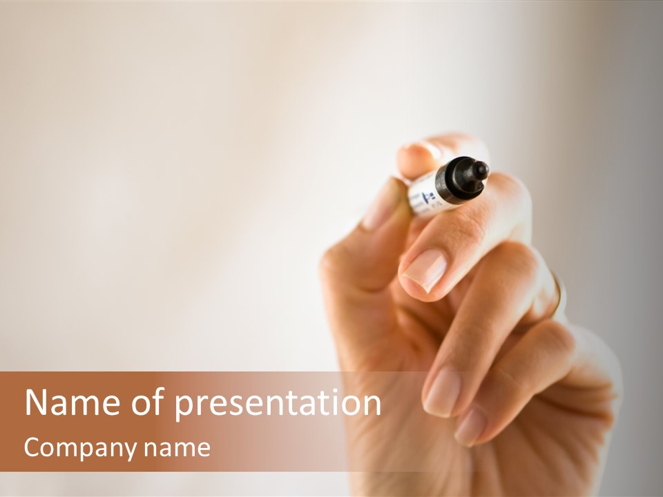 Black Light White PowerPoint Template