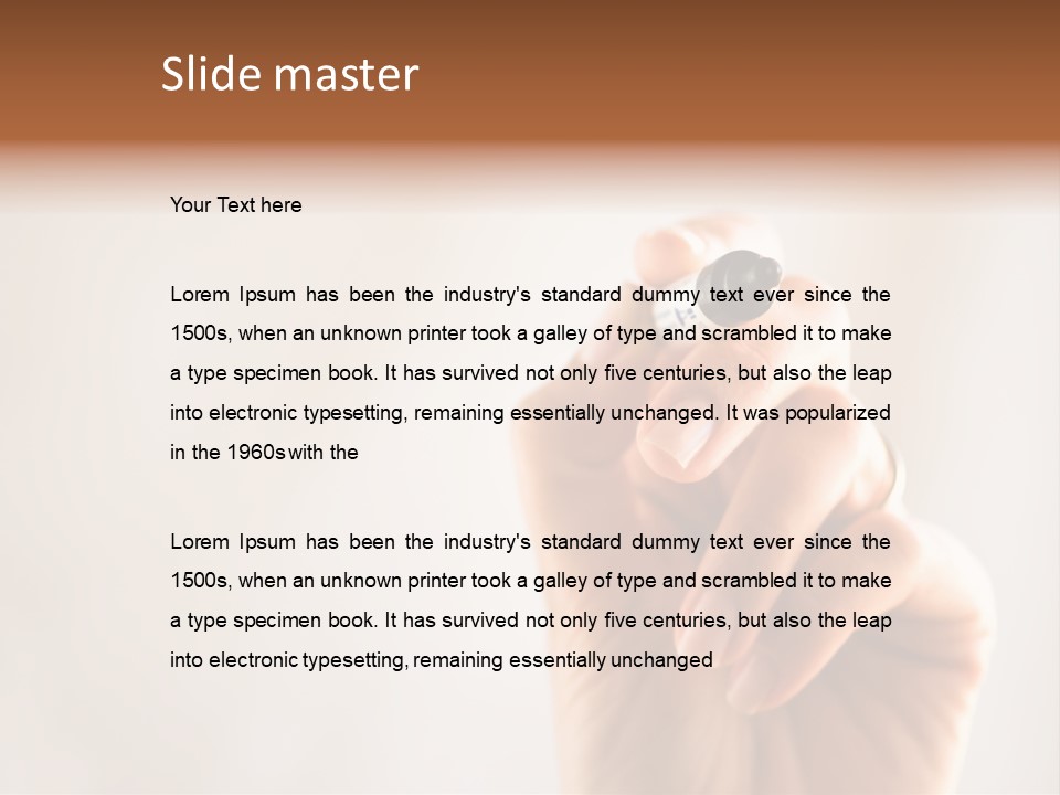 Black Light White PowerPoint Template